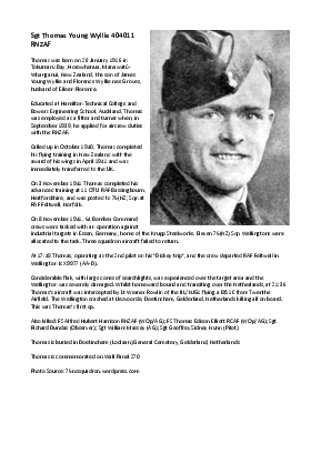 A preview of a PDF biography for Wyllie, Thomas Young